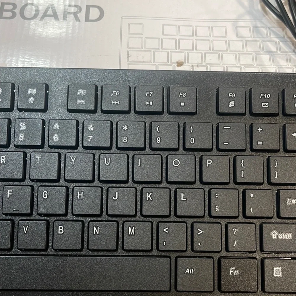 Black Wired Keyboard